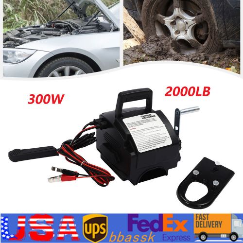 Portable Electric Winch 2000LB Remote Towing Hitch Truck Trailer Boat 300W 12V, US $90.01, image 24