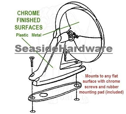 Classic Hot Rod Muscle Low-Profile Chrome Restoration Mirror Pair -NEW Universal, US $29.99, image 3