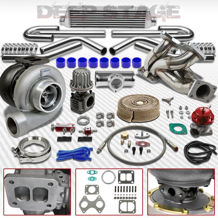 Buy GT45 T4 10PC TURBO KIT W/INTERCOOLER+MANIFOLD+WASTEGATE 9298 MAZDA