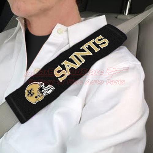 NFL New Orleans Saints Seat Belt Shoulder Pads, Pair, Licensed + Free Gift, US $7.95, image 2