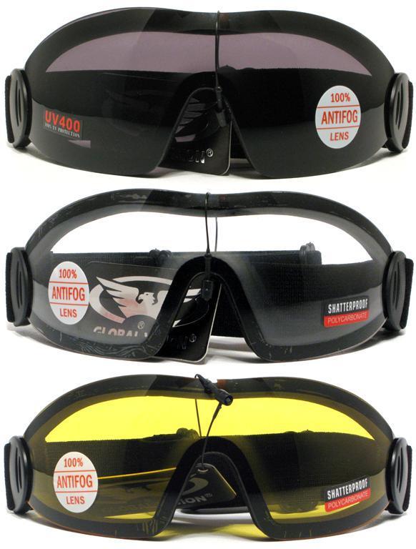 Buy Lot of 3 Pair Flare Anti Fog Lens Motorcycle Sport Goggles Clear