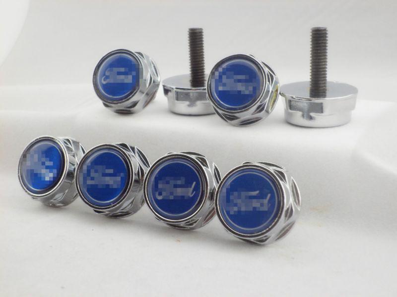 For Ford metal chrome steel license plate frame holder Bolts Screws 4 CPS NEW, US $2.26, image 5