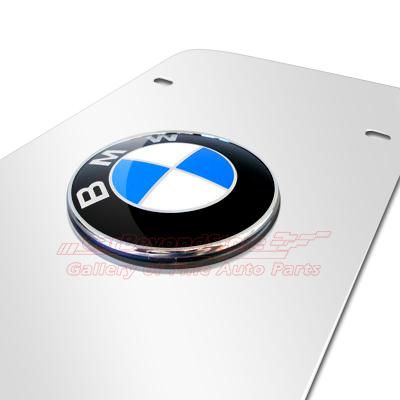 BMW 3D Logo Polished Stainless Steel License Plate Genuine BMW Product, US $48.95, image 2