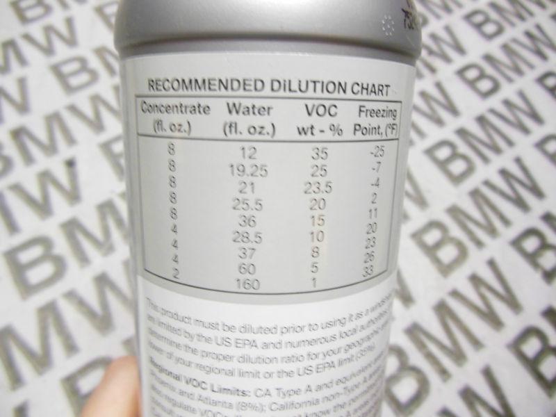 Buy BMW OEM WINDSHIELD WASHER CONCENTRATE NEW 16fl oz 473 mL in Houston