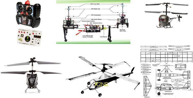 15 free flight and rc helicopters to build: plans on cd