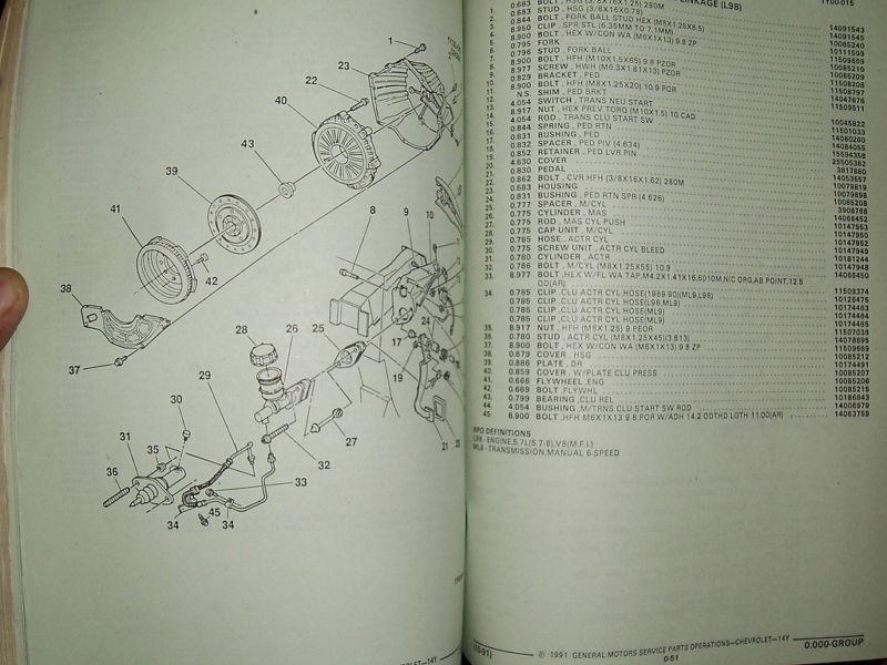 1984-1993 CHEVROLET CORVETTE PARTS CATALOG / ORIGINAL TEXT & ILLUSTRATIONS BOOK, US $97.50, image 5