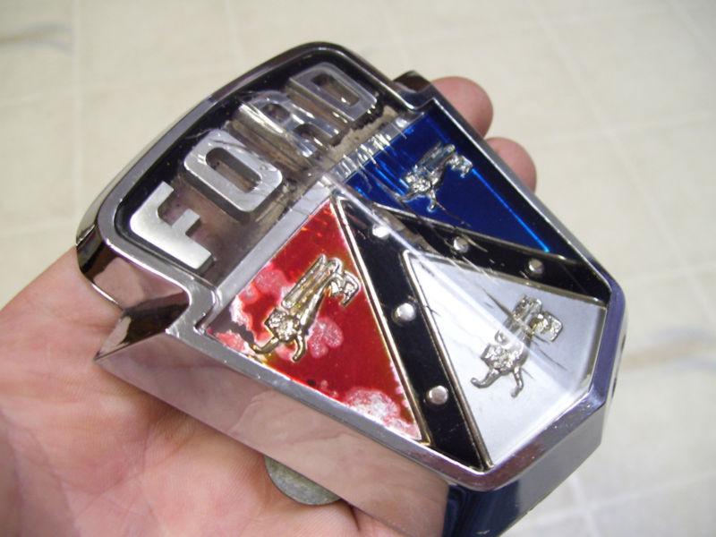 1952,1953,1954 ford hood  emblem bezel original