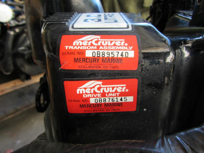 Mercruiser 3.0 L Stern Drive Engine, US $500.00, image 3