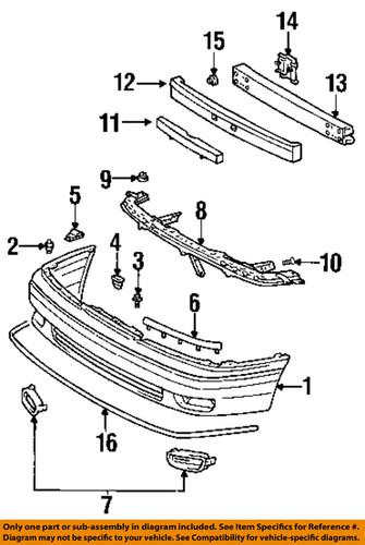 Toyota oem 52029ac020 front bumper-upper support