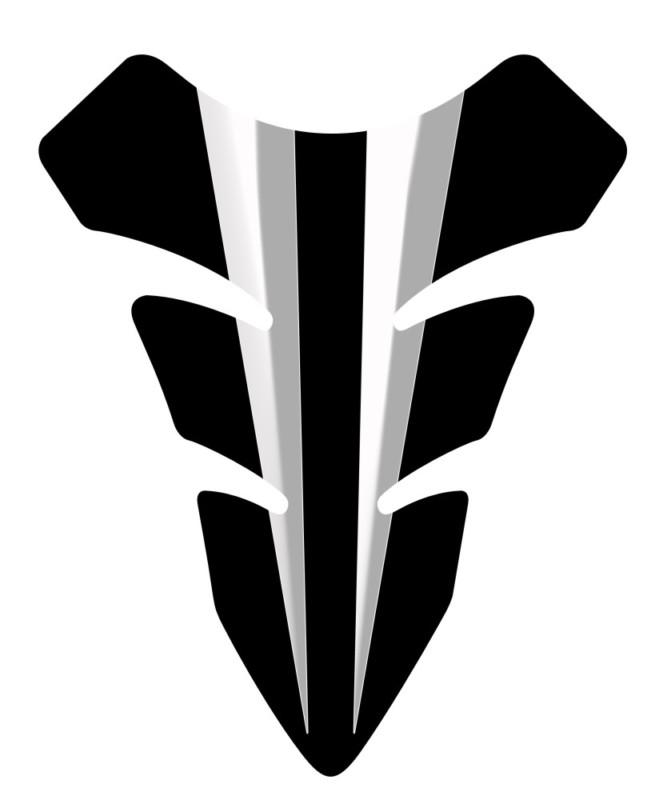 Kawasaki ninja suzuki gsxr honda cbr yamaha yzf motorcycle tank pad white