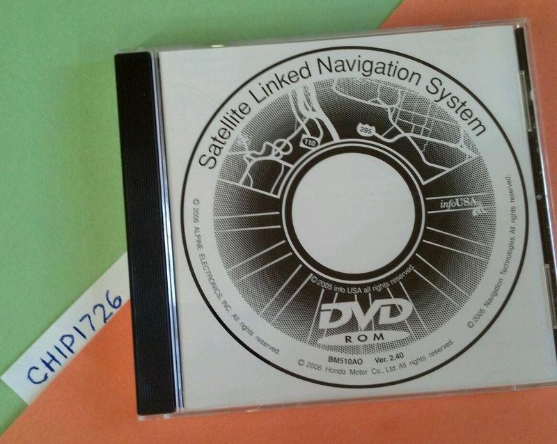 2.40 black honda navigation dvd 2007 update 00 2001 2002 2003 2004 odyssey pilot