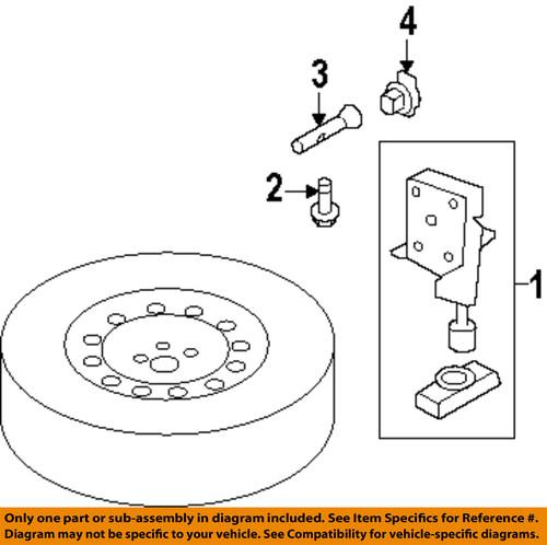 Ford oem 4l3z1543262bc spare tire carrier-lock cylinder