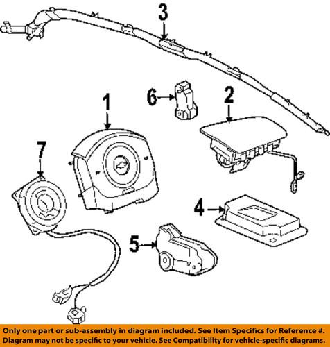 Gm oem 25783915 air bag-diagnostic unit