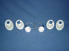 1967 1968 mustang parking light kit, most complete kit &...free shipping