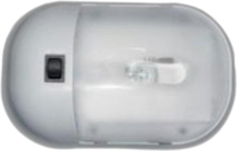 Light, single w/polycarbonate lens, white, rv/camper/trailer, 1-pk #05250