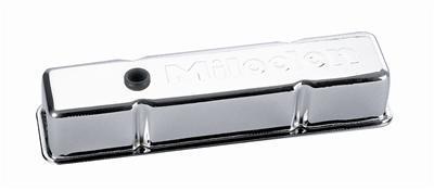 Milodon chrome valve covers 85500 chevy sbc 283 305 350 400