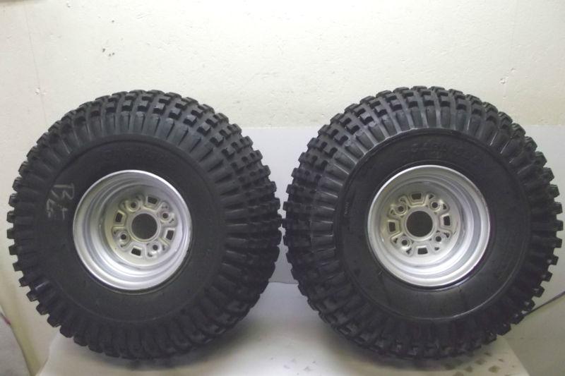 Honda atc 250es 250 es big red atv rear tires & wheels 86 1986 646