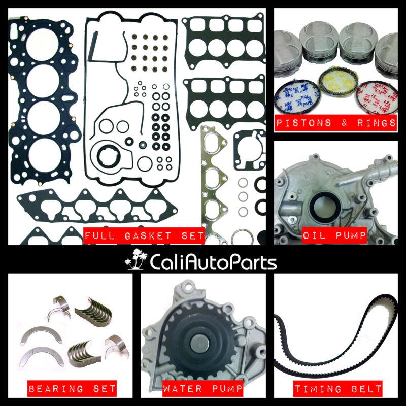 99-00 honda civic si1.6l  1.6l v-tec b16a2 dohc 16v 1.6 engine rebuild kit