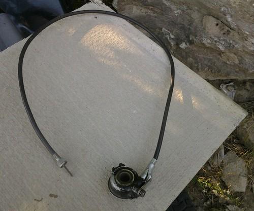 Speedometer drive+cable, 1982 yamaha 750 maxim