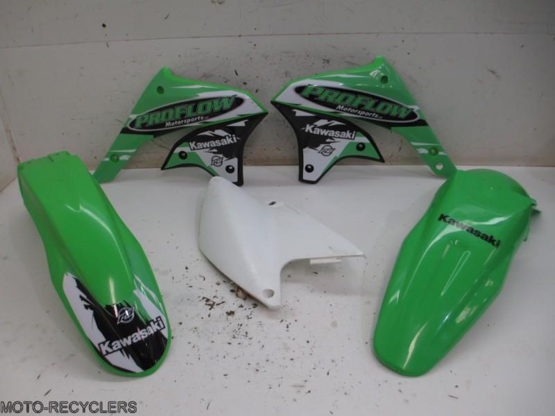08 klx450 klx450r klx 450 plastic front rear fender shrouds side plates #3-7454