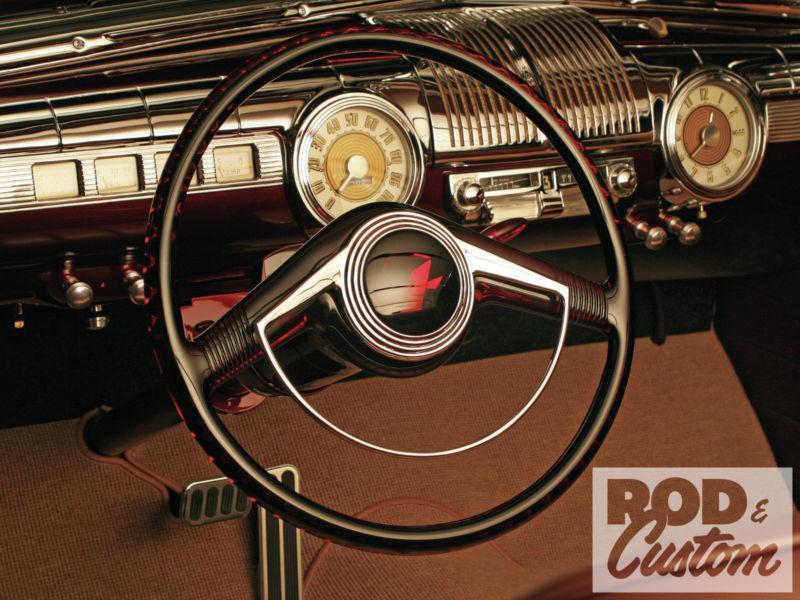 1946-1948 Lincoln V12 steering wheel horn ring 1947 hot rod/custom Ford/Mercury, US $41.01, image 12