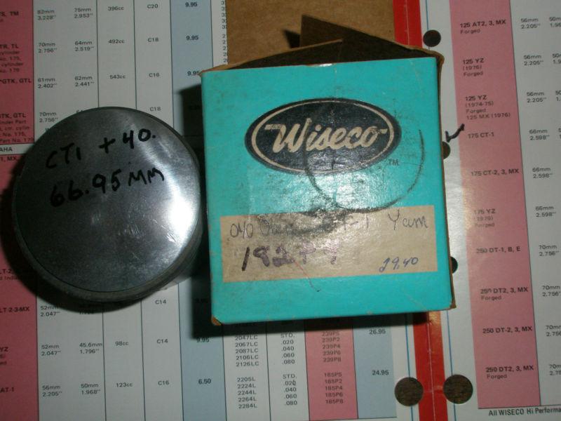Pistons yamaha 175cc ct/i wisco 40ths. over