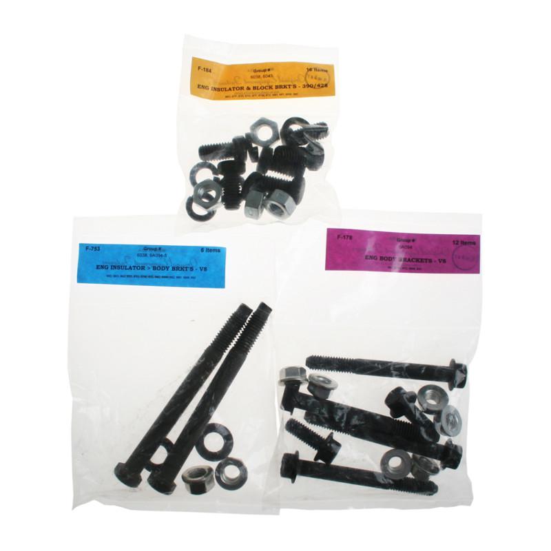Mustang motor mount bolt kit 390/428 1967-1968