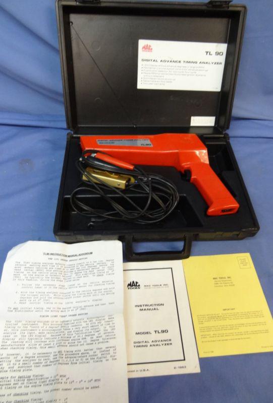 Mac tools digital advance timing analyzer tl90 tl-90 automotive tool w case 