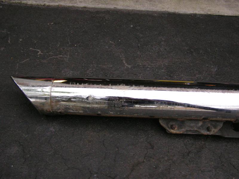 Buy 2001 Honda Shadow VT750 VT 750 Chrome Exhaust Pipes OEM in Fort