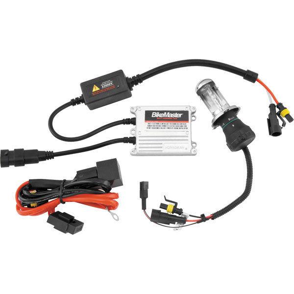 White 6000k h7 bikemaster h.i.d. light kit for street bikes
