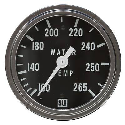 Stewart warner deluxe series mechanical water temperature gauge 2 5/8" dia