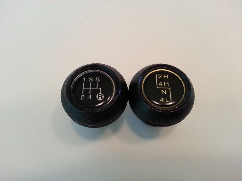 Buy JEEP WRANGLER YJ 8795 5 SPD TRANS & TRANSFER SHIFT KNOB KIT NEW