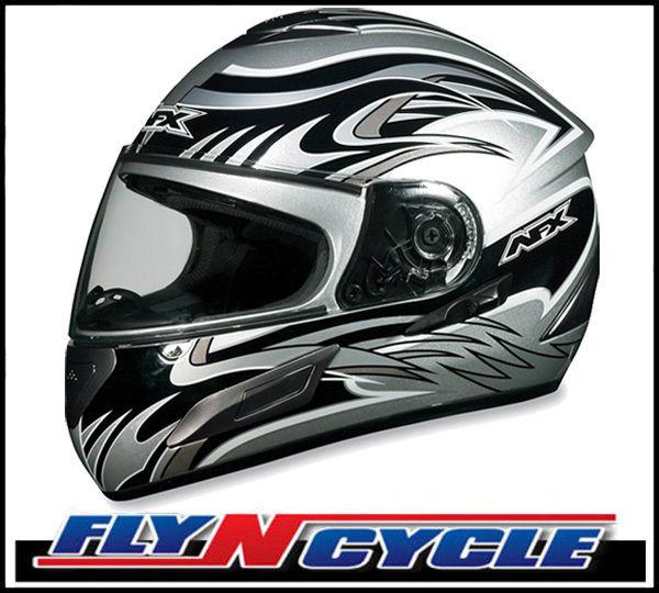 Buy AFX FX100 Sun Shield Silver Multi XS Full Face Motorcycle Helmet