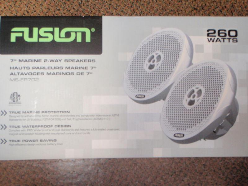 Marine stereo boat speakers fusion 7" 260 watts msfr702 water proof 2way speaker