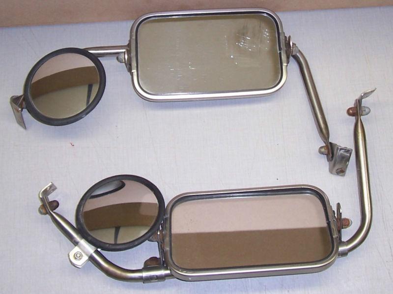 Buy 2 VINTAGE FORD PICKUP TRUCK MIRRORS WITH SIGNAL STAT SPOT MIRROR RAT ROD FOMOCO in Sturgis
