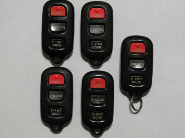 Lot of 5 toyota sienna transmitters keyless fobs gq43vt14t