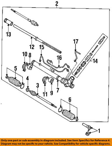 Mazda oem na0232126 steering gear-inner tie rod washer