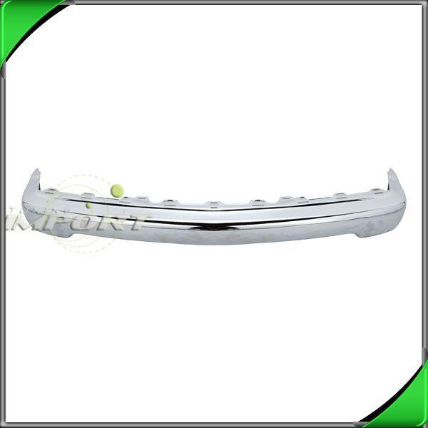 Front bumper face bar new gm1002369 chrome 98-03 chevy s10 pickup wo ls appr pkg
