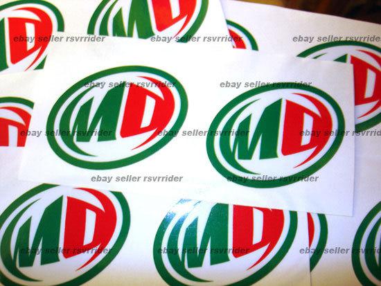 Mountain dew soft drink decal sticker for dew tour