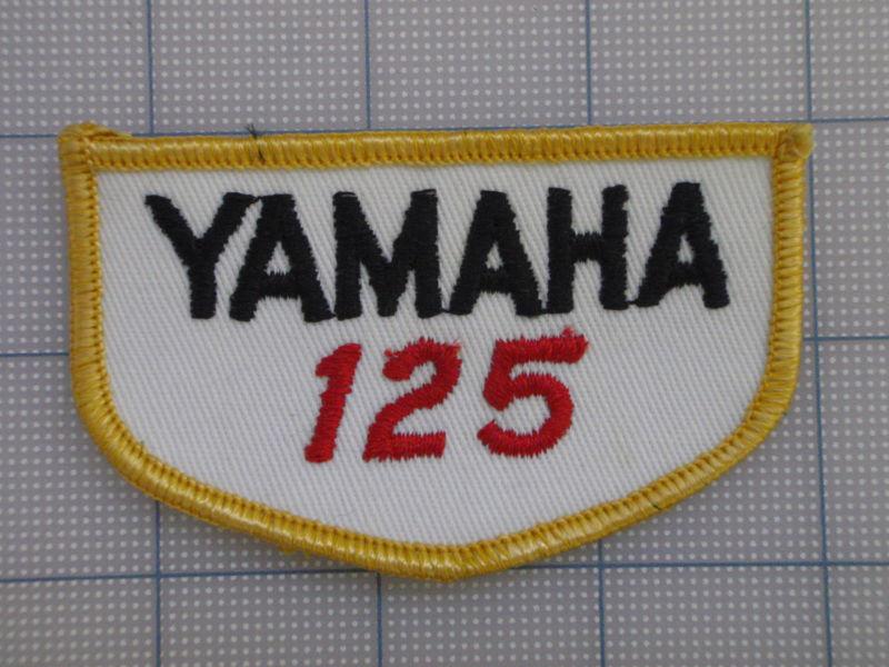 Vintage yamaha  patch 70s-80s biker motorcycle motocross birtbike yamaha 125