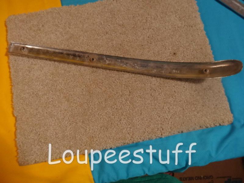 VINTAGE HOOD CHROME 18 1/2