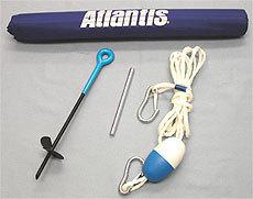 Seadoo waverunner jetski aquatrax bombardier polaris anchor stake rope float kit