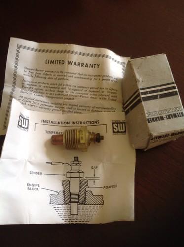 Stewart warner temperature gauge sender d362ah new old stock