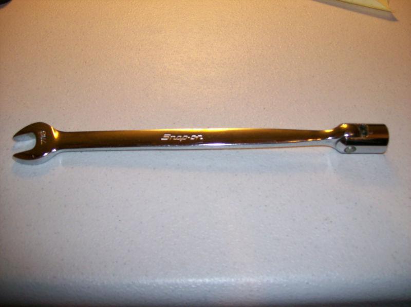 Snap-on combination flex head/open end wrench  7/16" 12 point # fh014