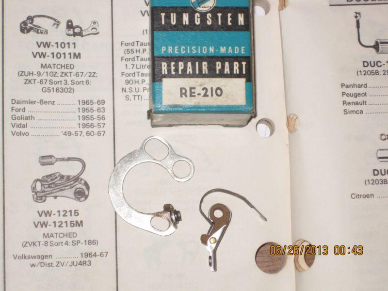 1948-1952 dyna-panhard, 1950-1961 renault,1949-1953 simca points for sev ign