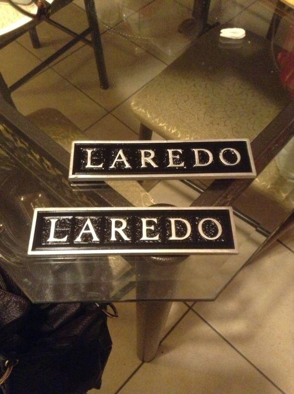 82 jeep cherokee laredo fsj j10 / j20 emblems fantastic shape