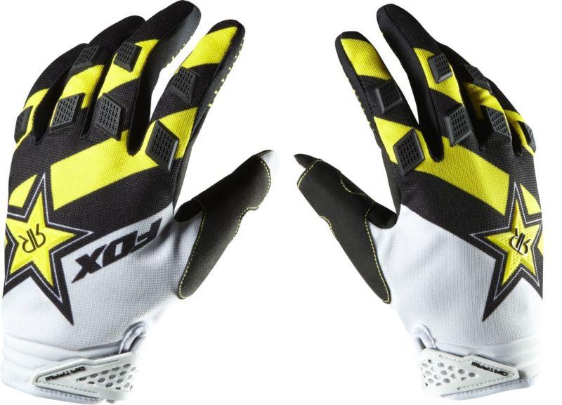 Fox racing youth dirtpaw rockstar energy yellow gloves  2013 mx motocross