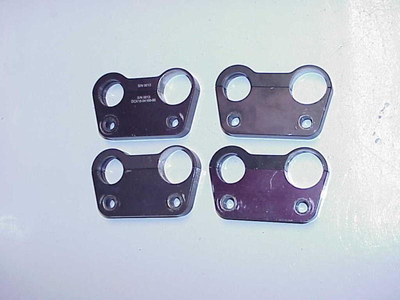 4 aluminum mounting brackets for stainless 1" & 1-1/4" tubing nascar wiggins 