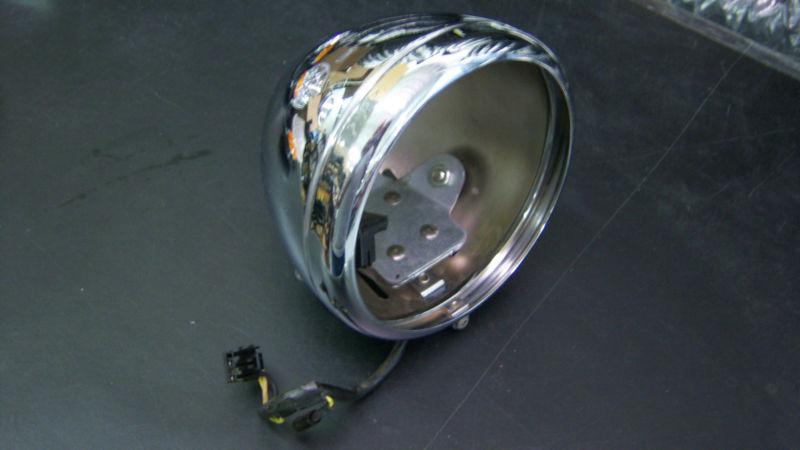 5 3/4" headlamp bucket with trim ring & wiring, 67767-05/to