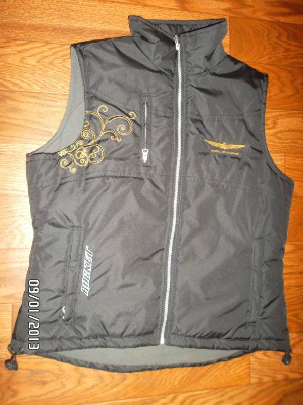 Womens honda joe rocket gl goldwing motorcycle riding vest xl 100% polyester 